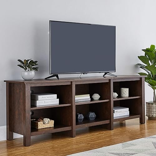 Miniatura 92 de ROCKPOINT Argus - Centro de entretenimiento, consola de almacenamiento para multimedia, TV con base (70 pulgadas), color negro Negro -,Carbón