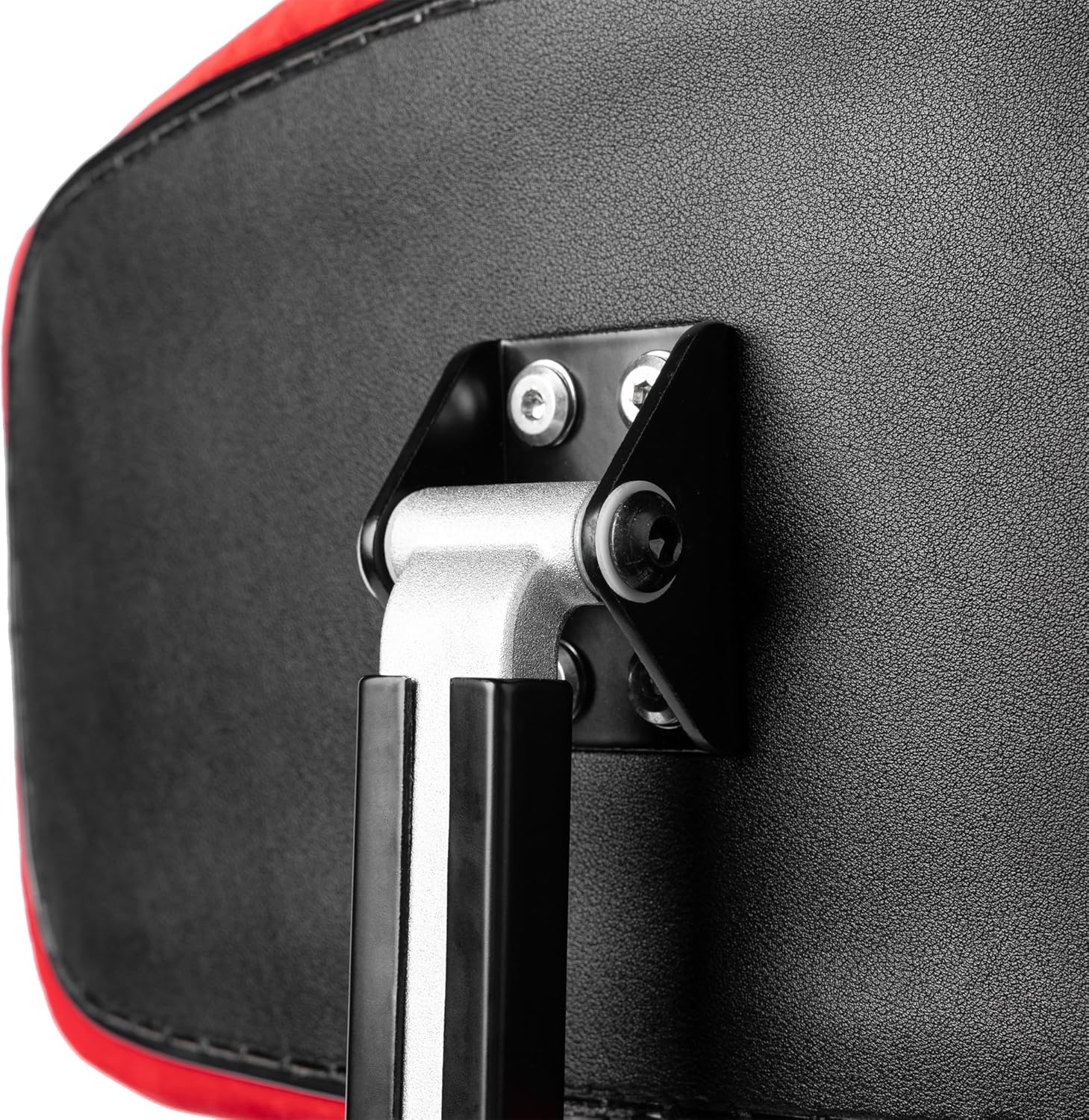 Gator Percussion Series 2" Padded Ergonomic Drum Throne Backrest Air Glide and Spindle Saddle Seat Style Thrones, Height-Adjustable Design, Red with Red Velour Surface, (GP-DTH-BR-RD)