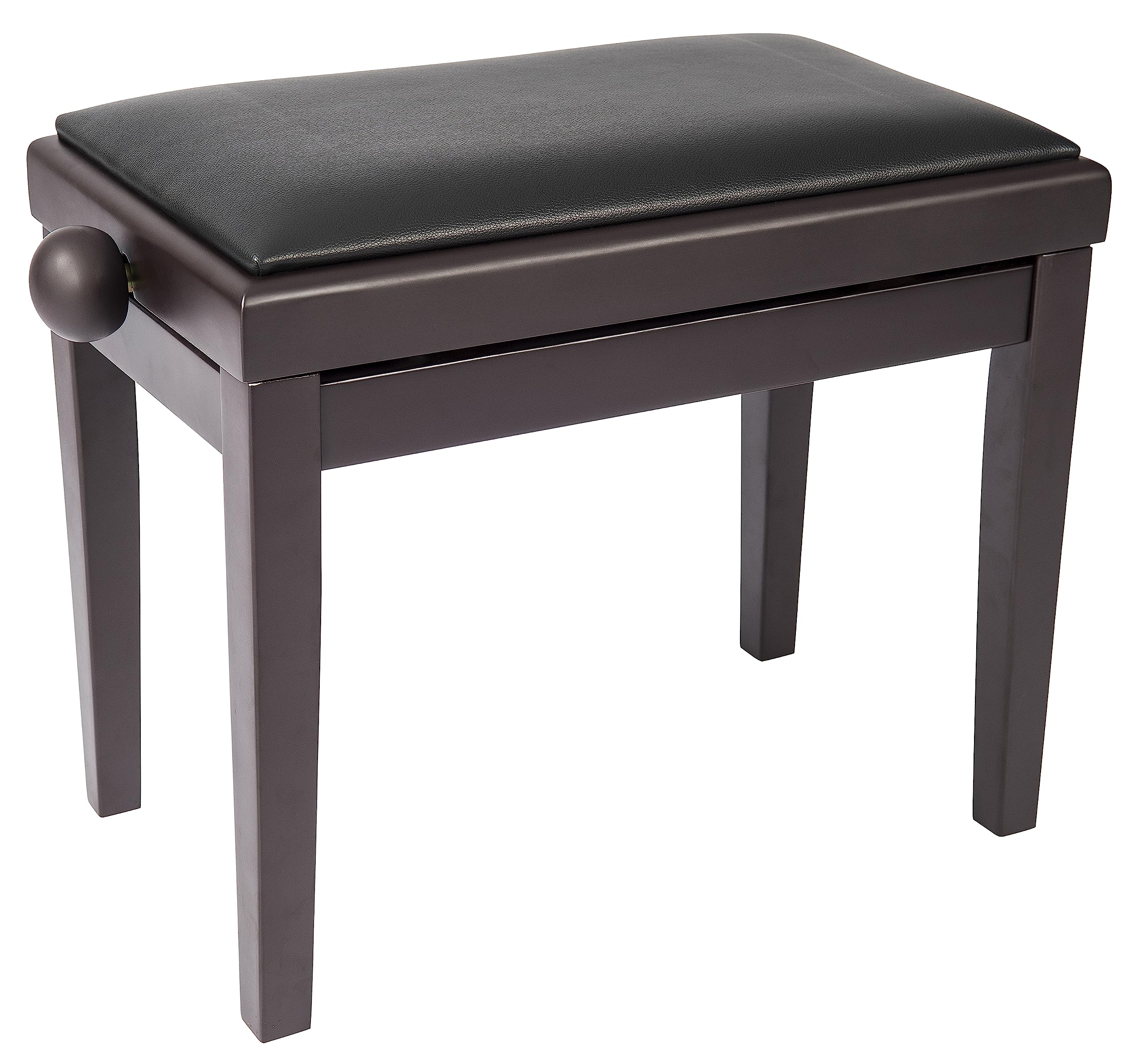 Kinsman KPB03BK Adjustable Piano Bench - Black-P, Brown
