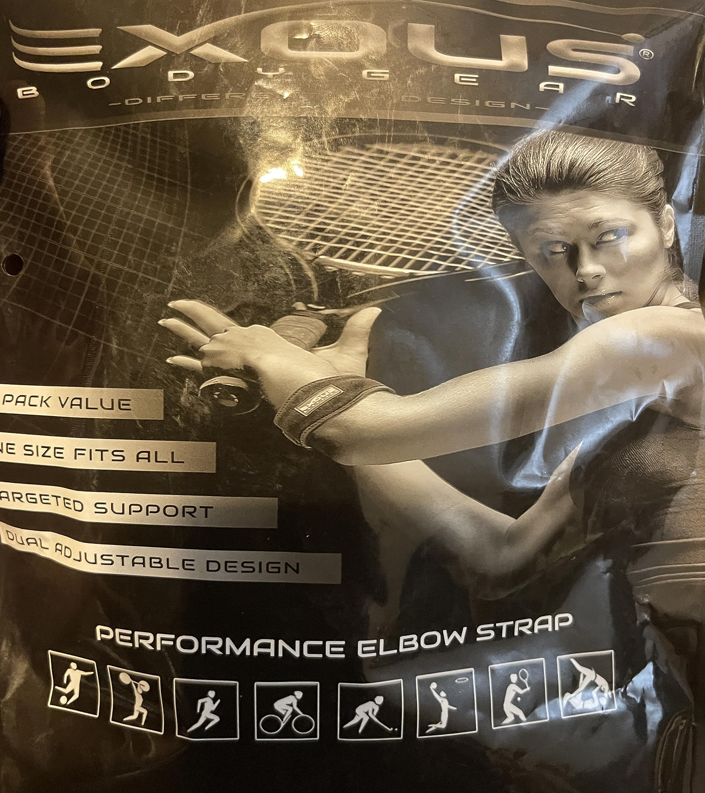 Elbow Brace for Tennis & Golfer's Elbow Pain Relief 2 Pack for men and women