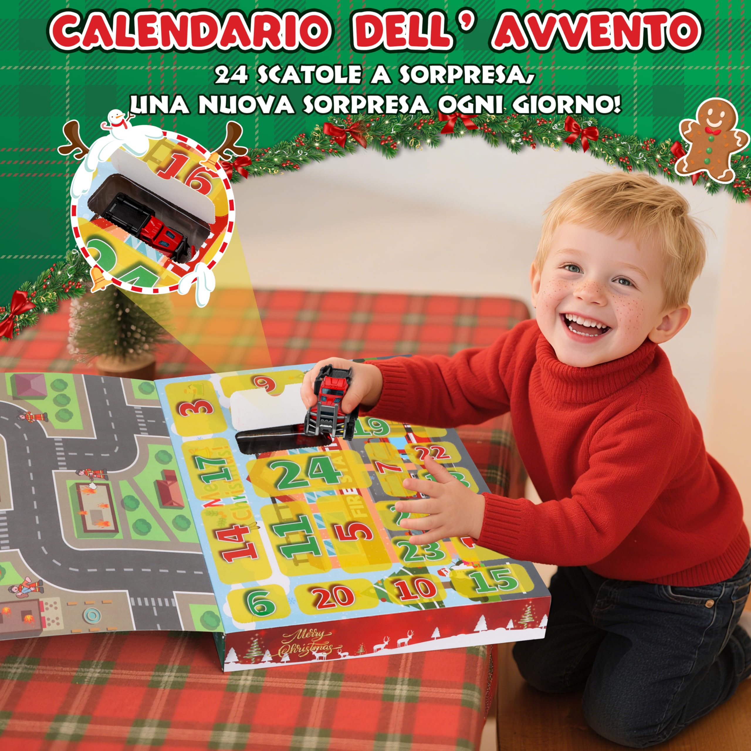 IEEILULU Calendario Avvento Macchinine 2026 Bambino, 34+ Pezzi