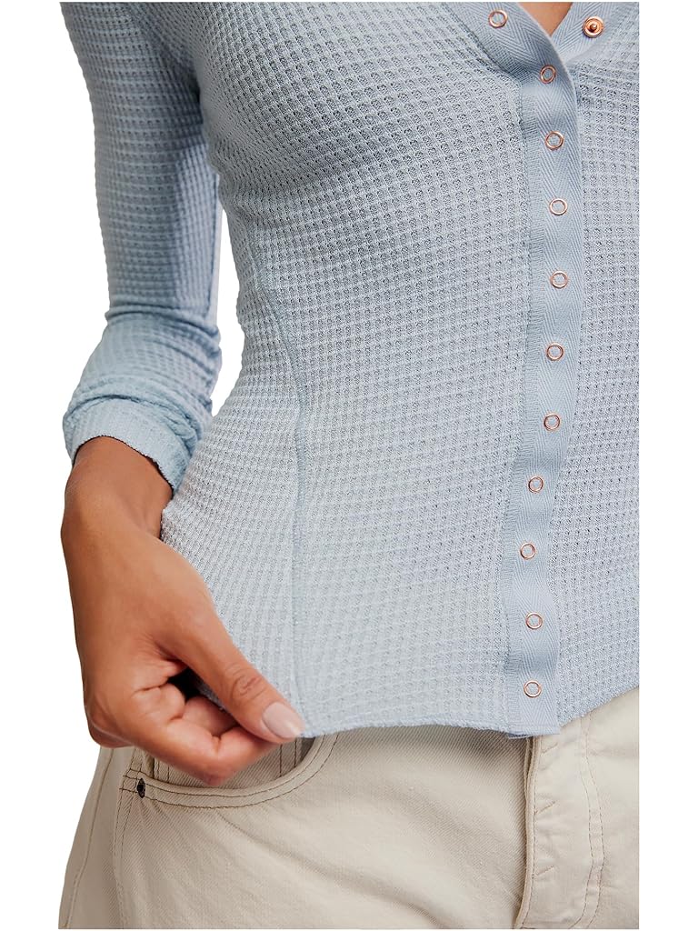 Blue Free People Going Places Cardi