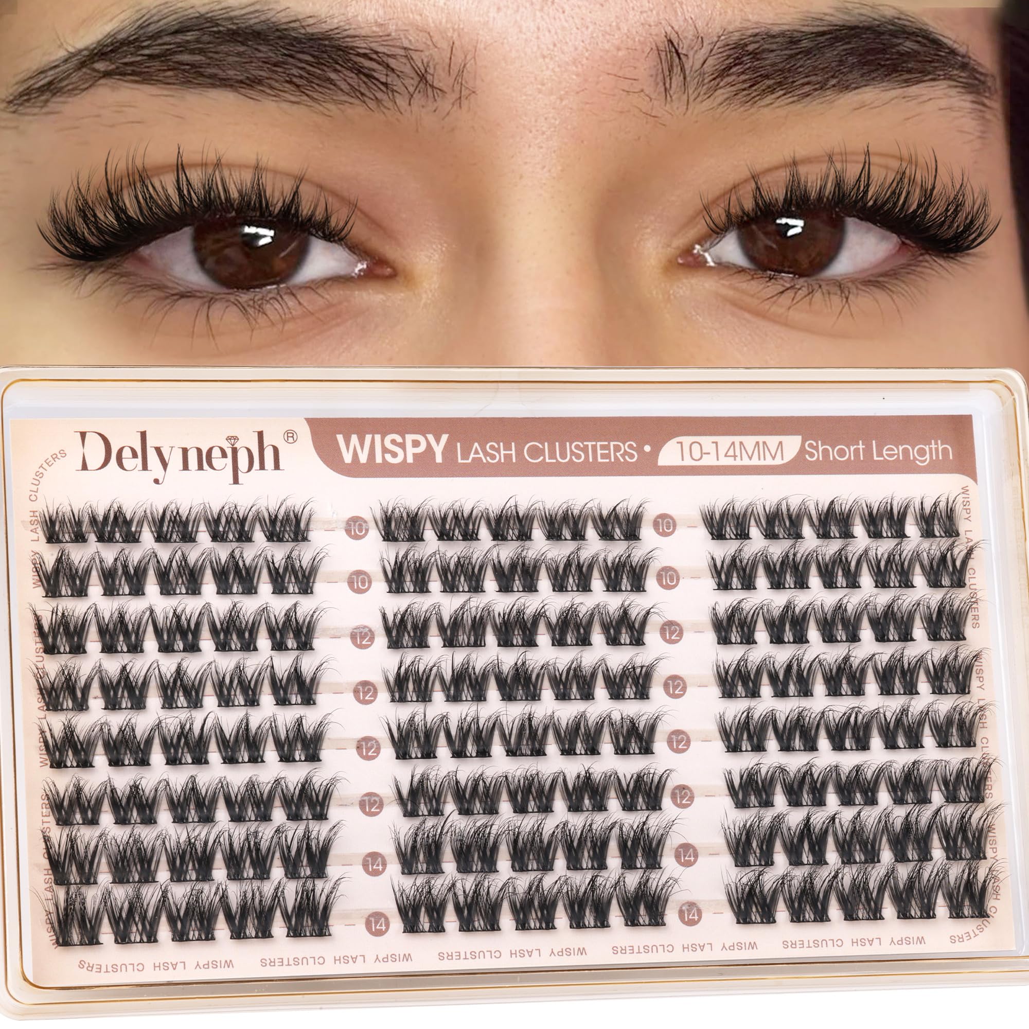 Natural Wispy Eyelash Clusters - Delyneph -13