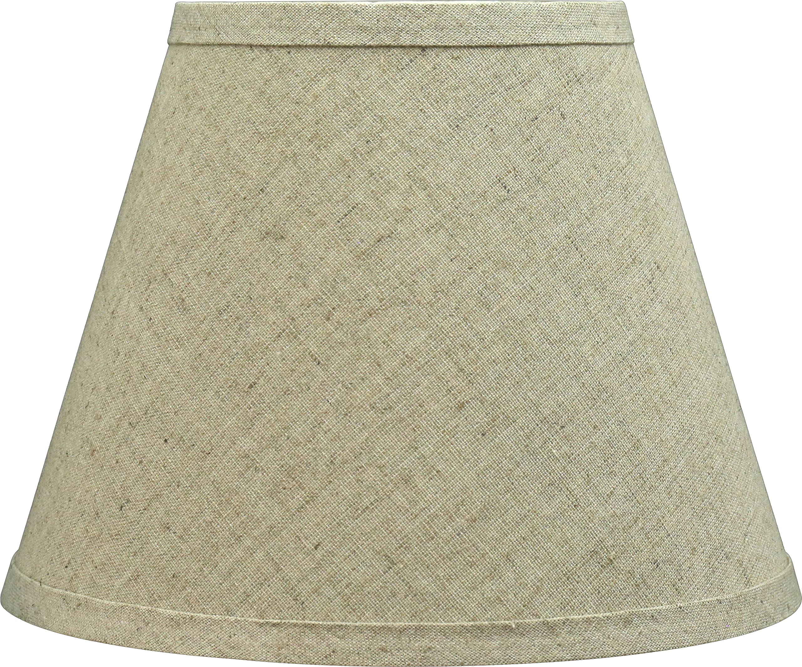 Aspen Creative Corporation 58911, Empire Uno Lamp Shade, Beige, 5" Top x 9" Bottom x 7" Slant Height, Slip UNO 33mm