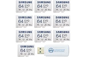 Samsung 64GB EVO+ MicroSD Card 10-Pack: Enhanced Storage for Your Devices