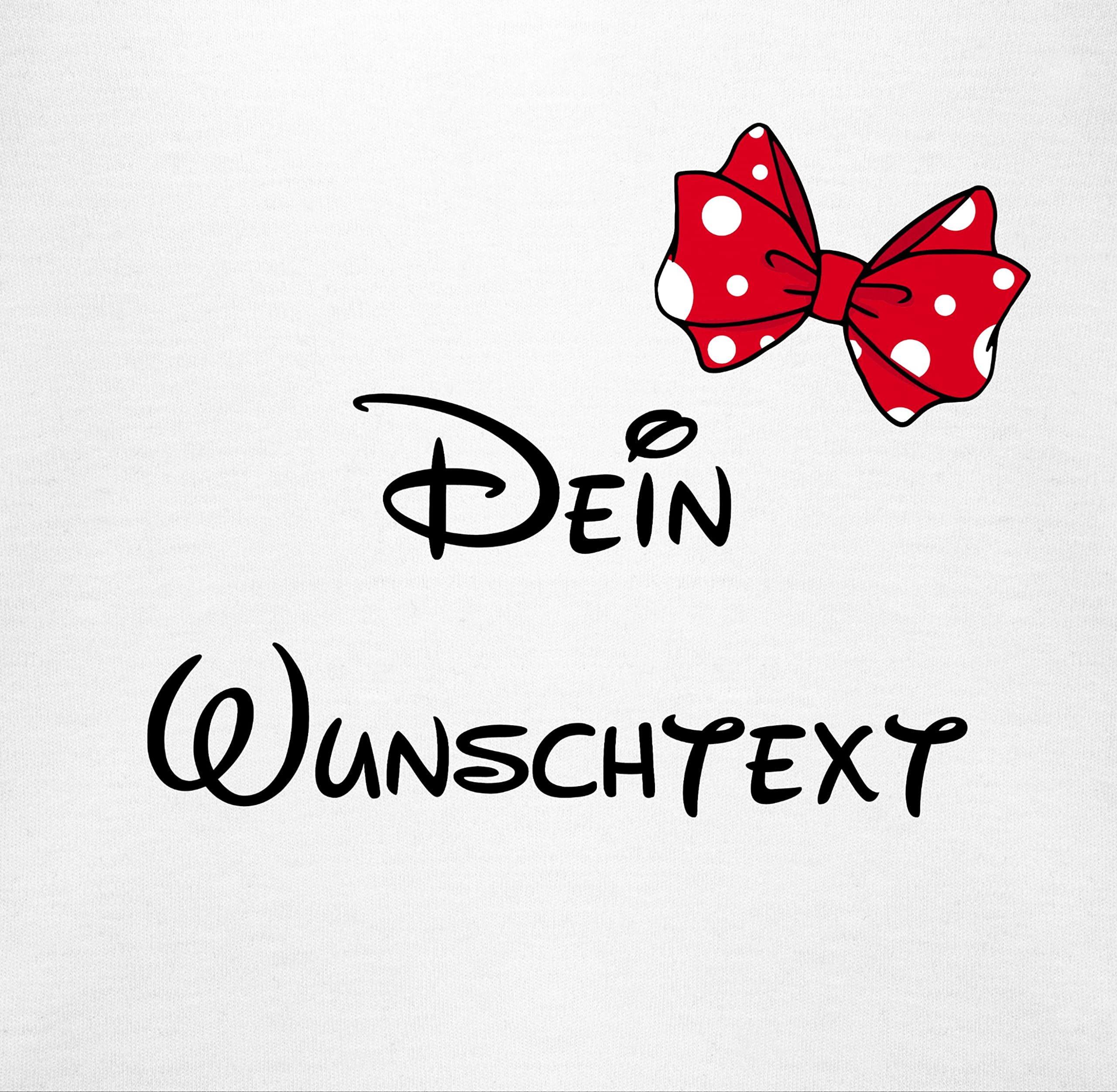 Geschenk mit Namen personalisiert by Shirtracer - Baby Body langarm Mädchen Junge - Aufdruck selbst gestalten - Wunschtext mit Schleife I