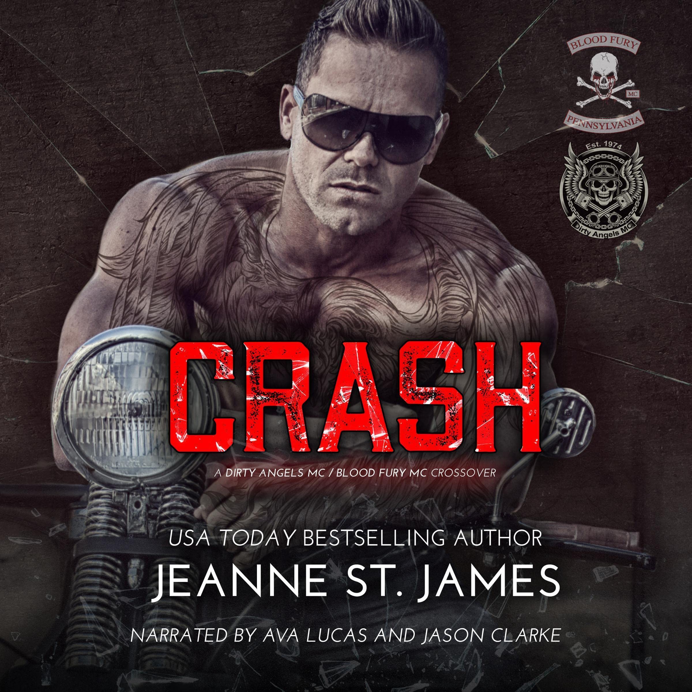 Cover art for Crash: A Dirty Angels MC/Blood Fury MC Crossover
