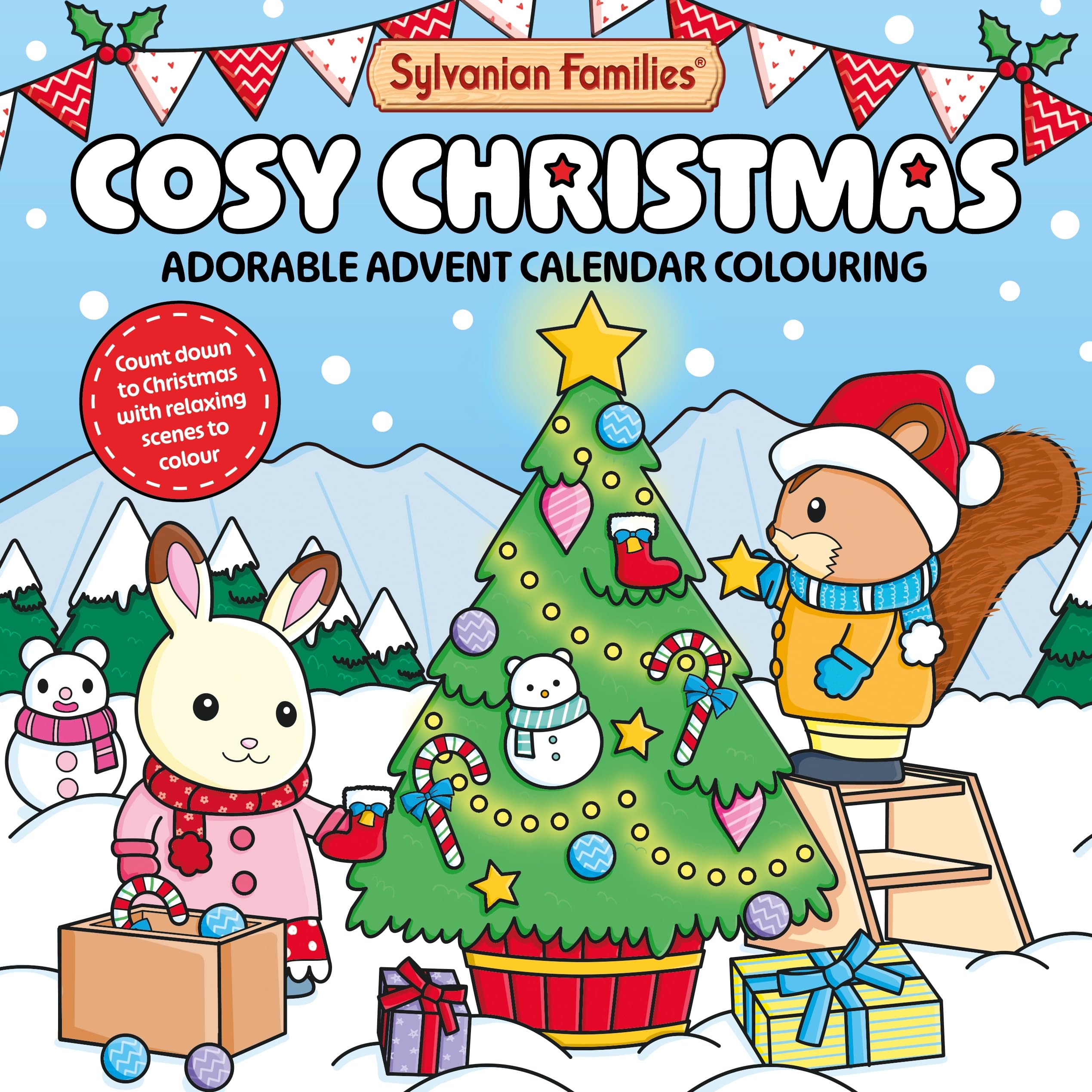 Sylvanian Families Cosy Christmas: Adorable Advent Calendar Colouring