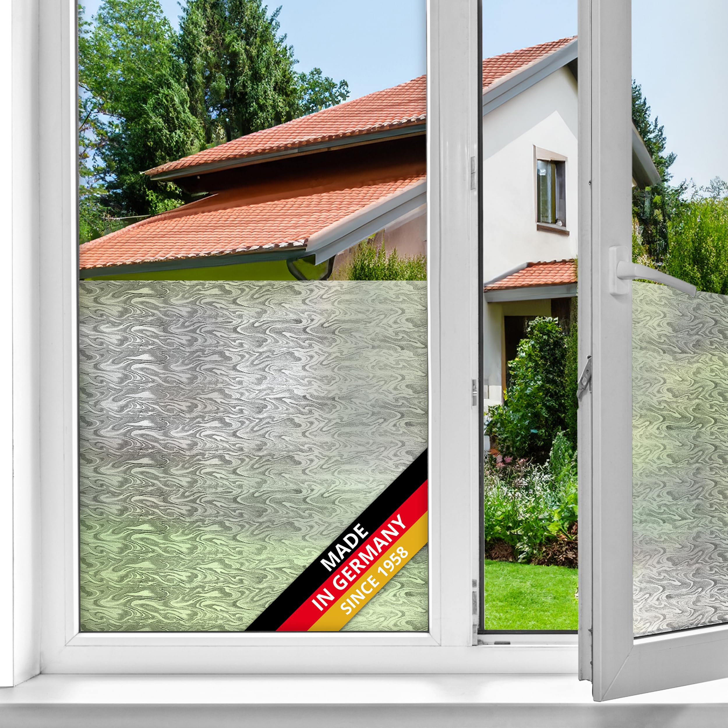 Pellicola Oscurante Per Vetri - Pellicola Elettrostatica Privacy 60x200 Cm Per Bagno E Camera - Foto 5