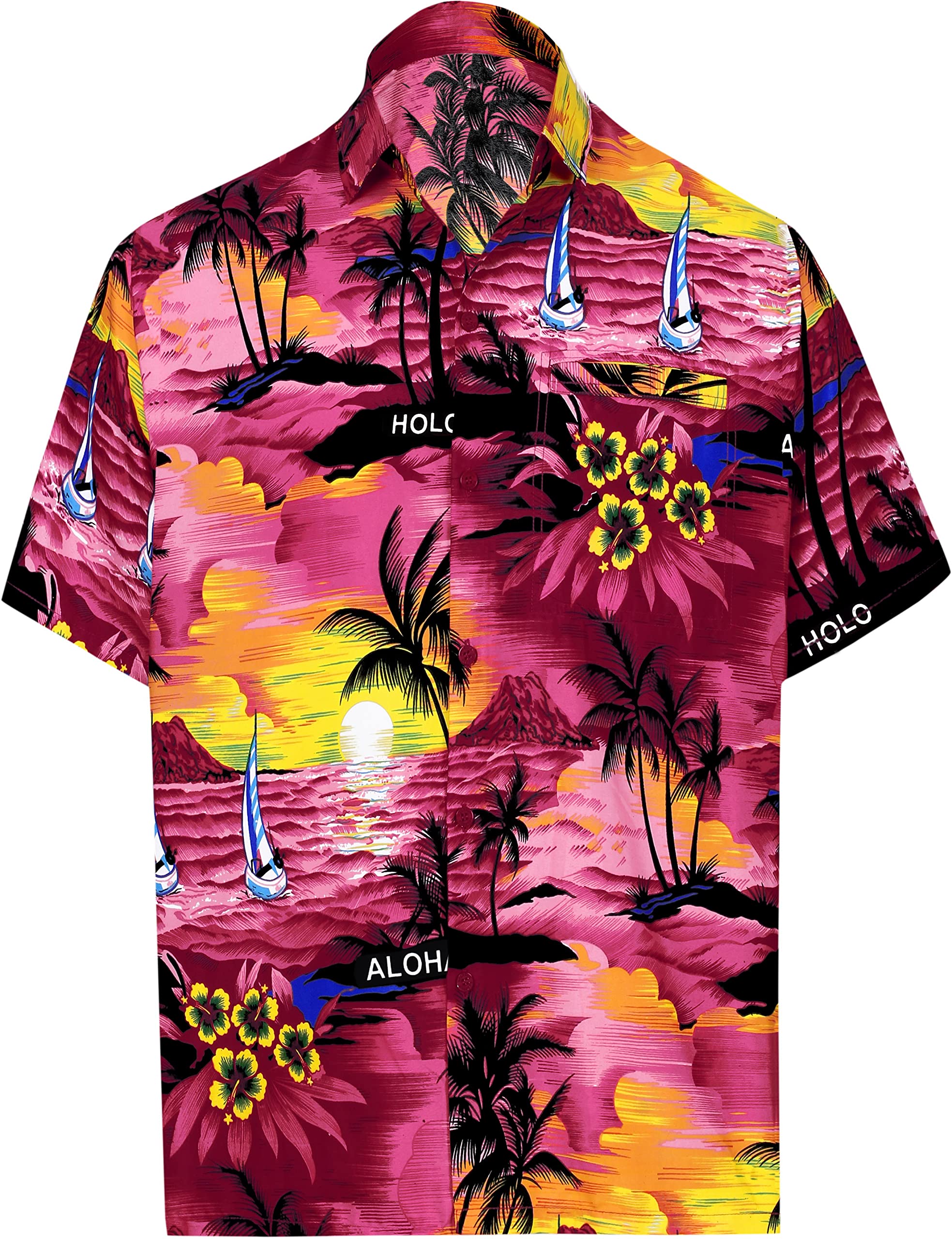 Men's Hawaiian Casual Aloha Button Down Shirts