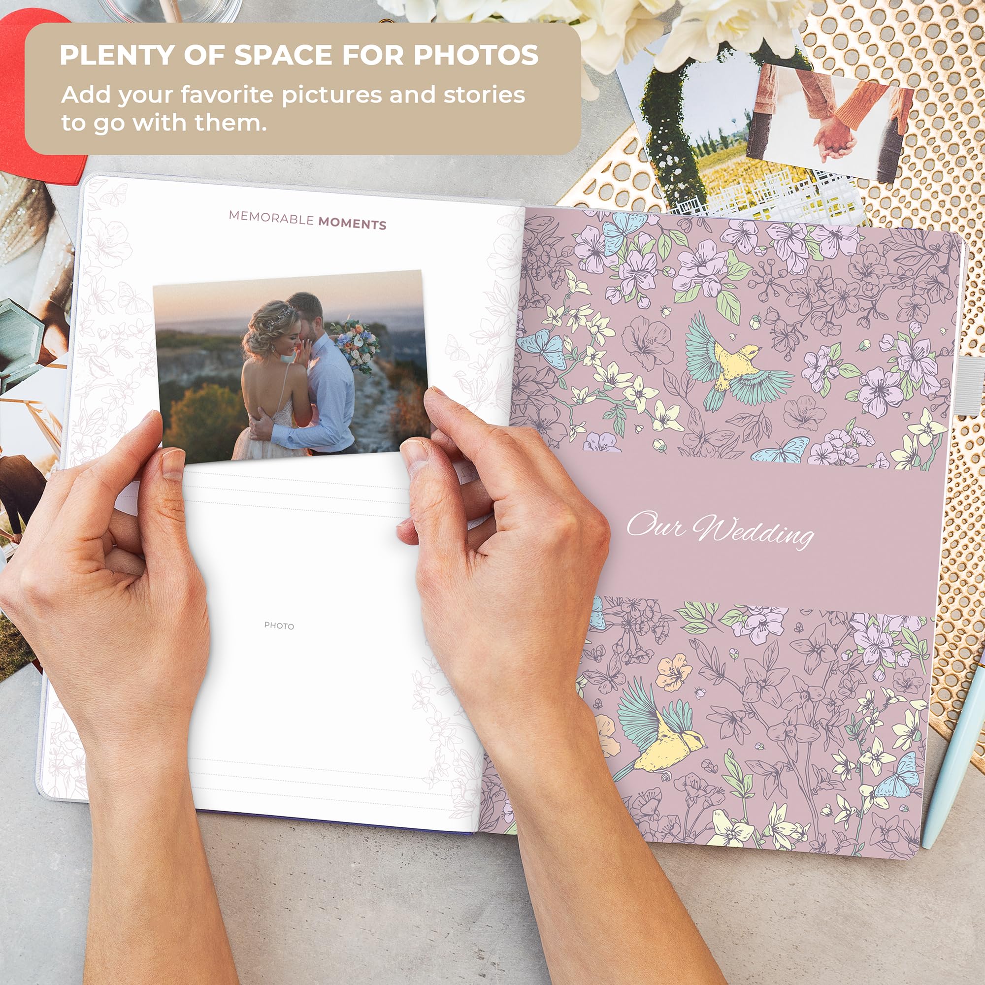 Clever Fox Anniversary Journal, Couple Memory Book & Photo Album with Writing Space, Wedding - Image 4