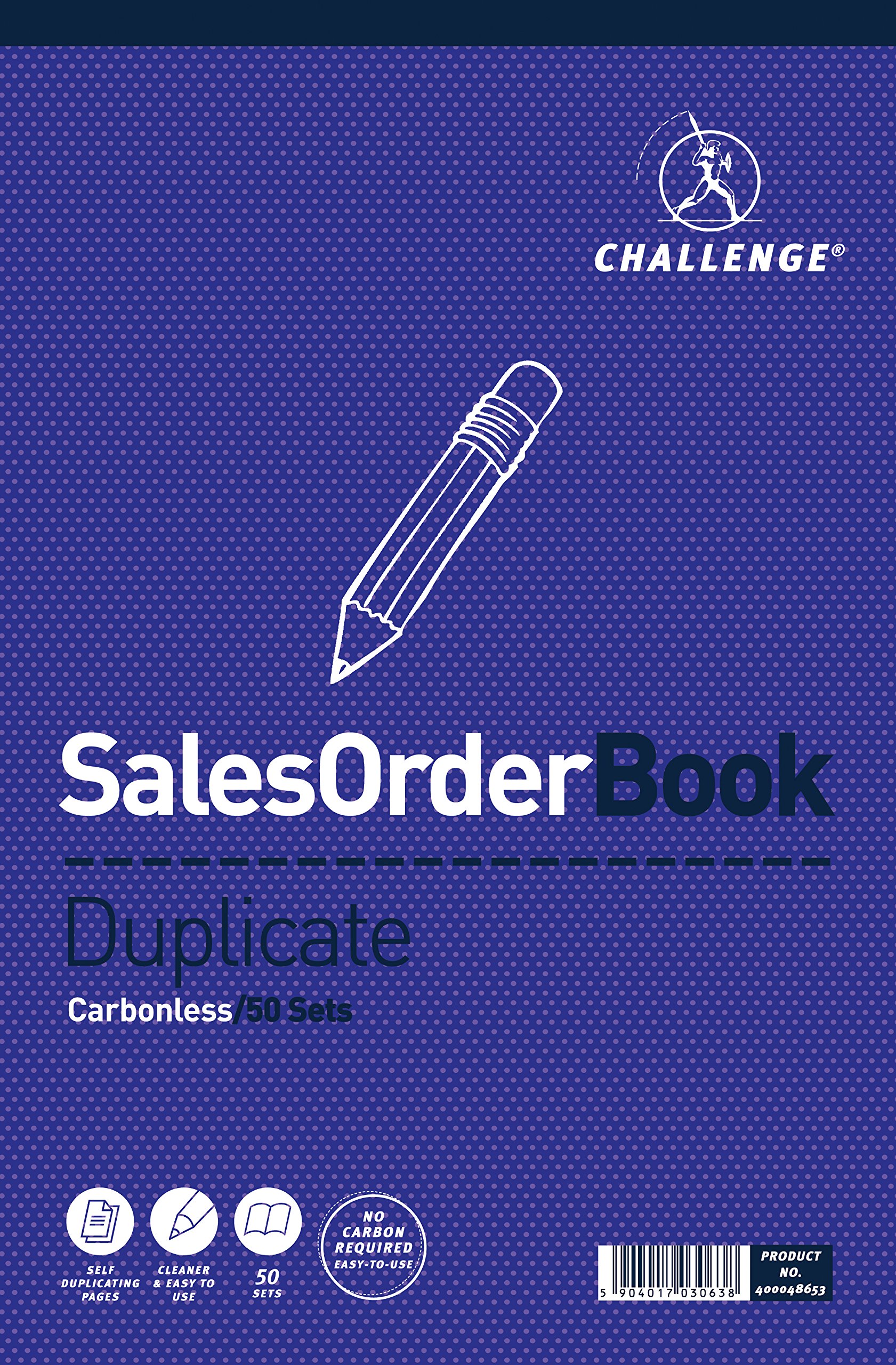 Challenge 297 x 195 mm Large Duplicate Sales Order Book, Carbonless, 50 Pages, Set of 1
