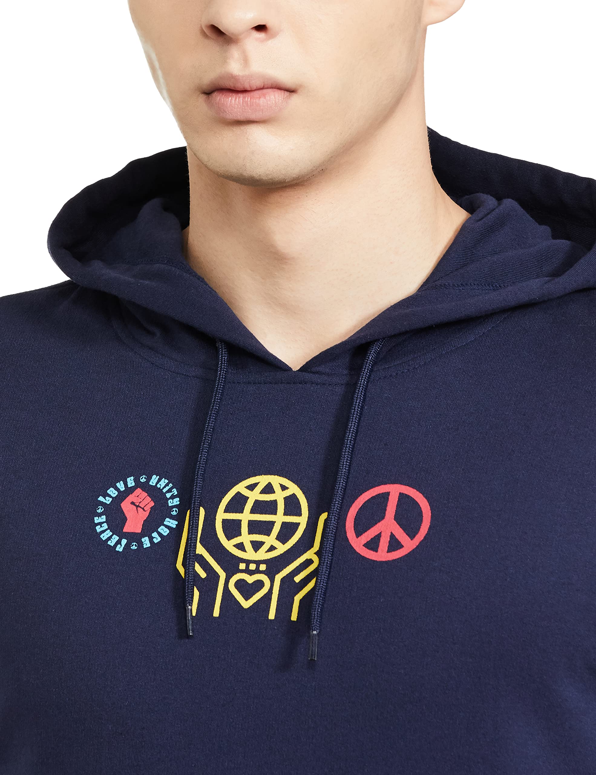 The Indian Garage Co Męska bluza z kapturem, normalne dopasowanie, typografia