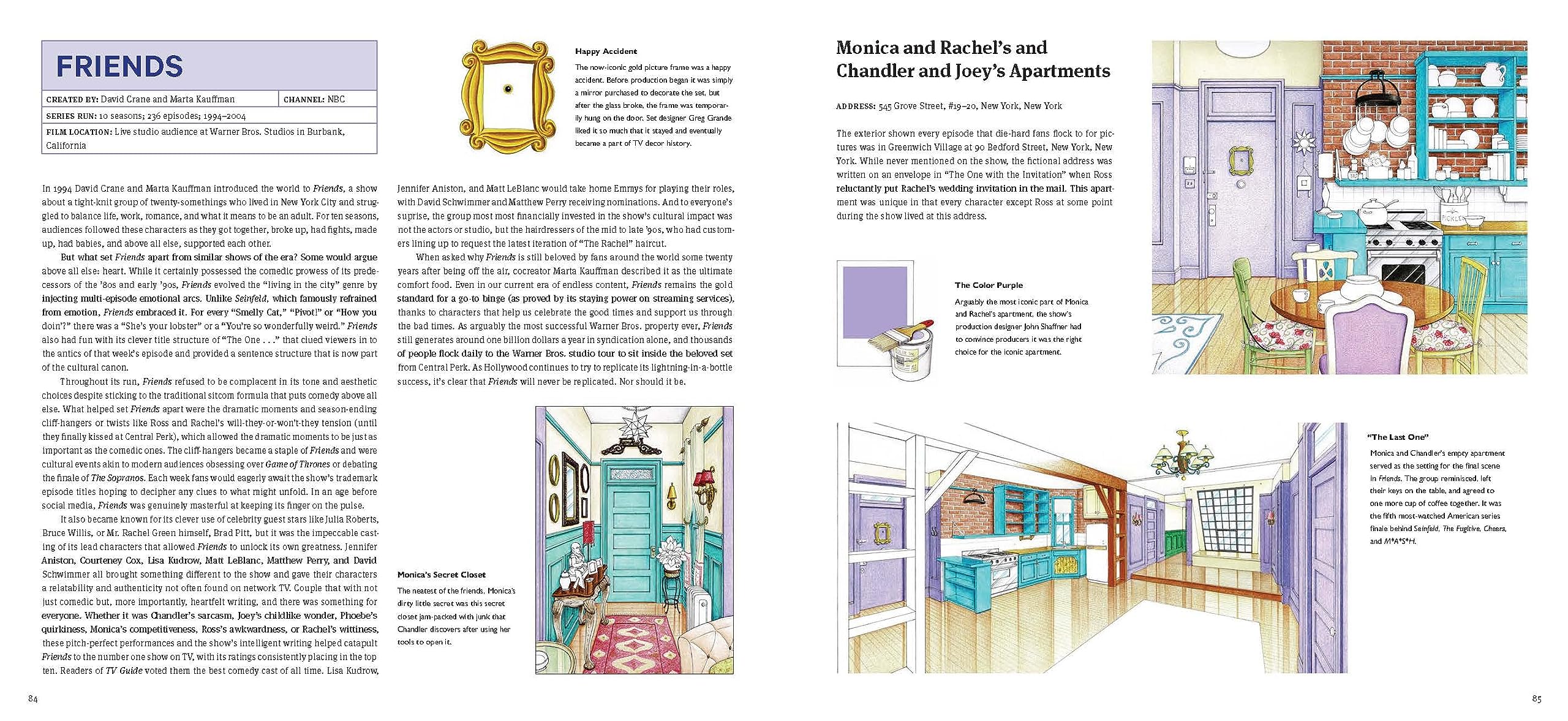 Behind the Screens: Illustrated Floor Plans and Scenes from the Best TV Shows of All Time