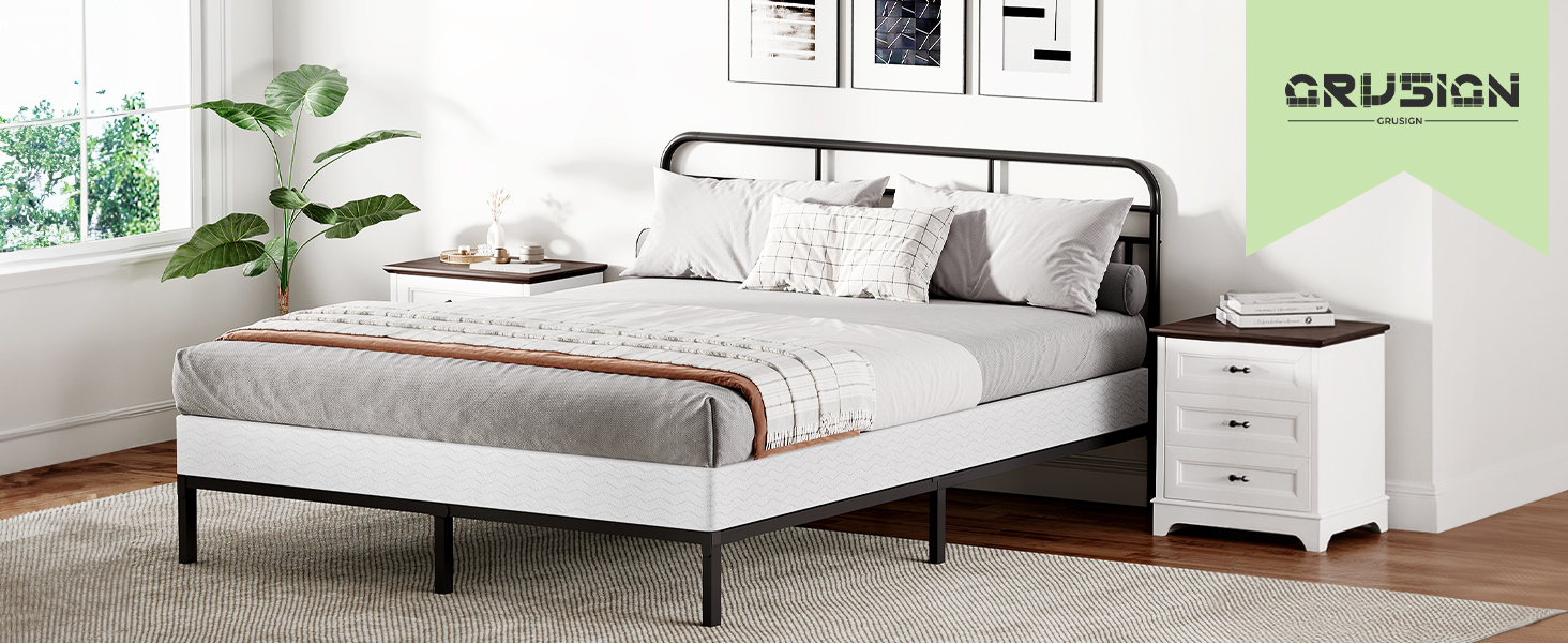 Amazon.com: GRUSIGN 7 Inch Box Spring for Full Bed, Quick Assembly