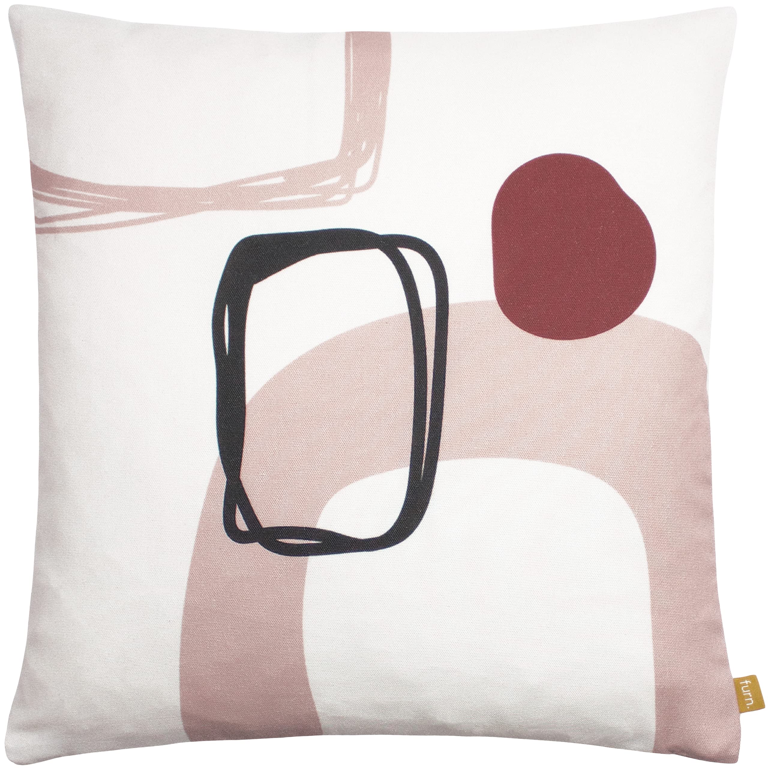 furn. Aida Feather Filled Cushion, Blush, 43 x 43cm