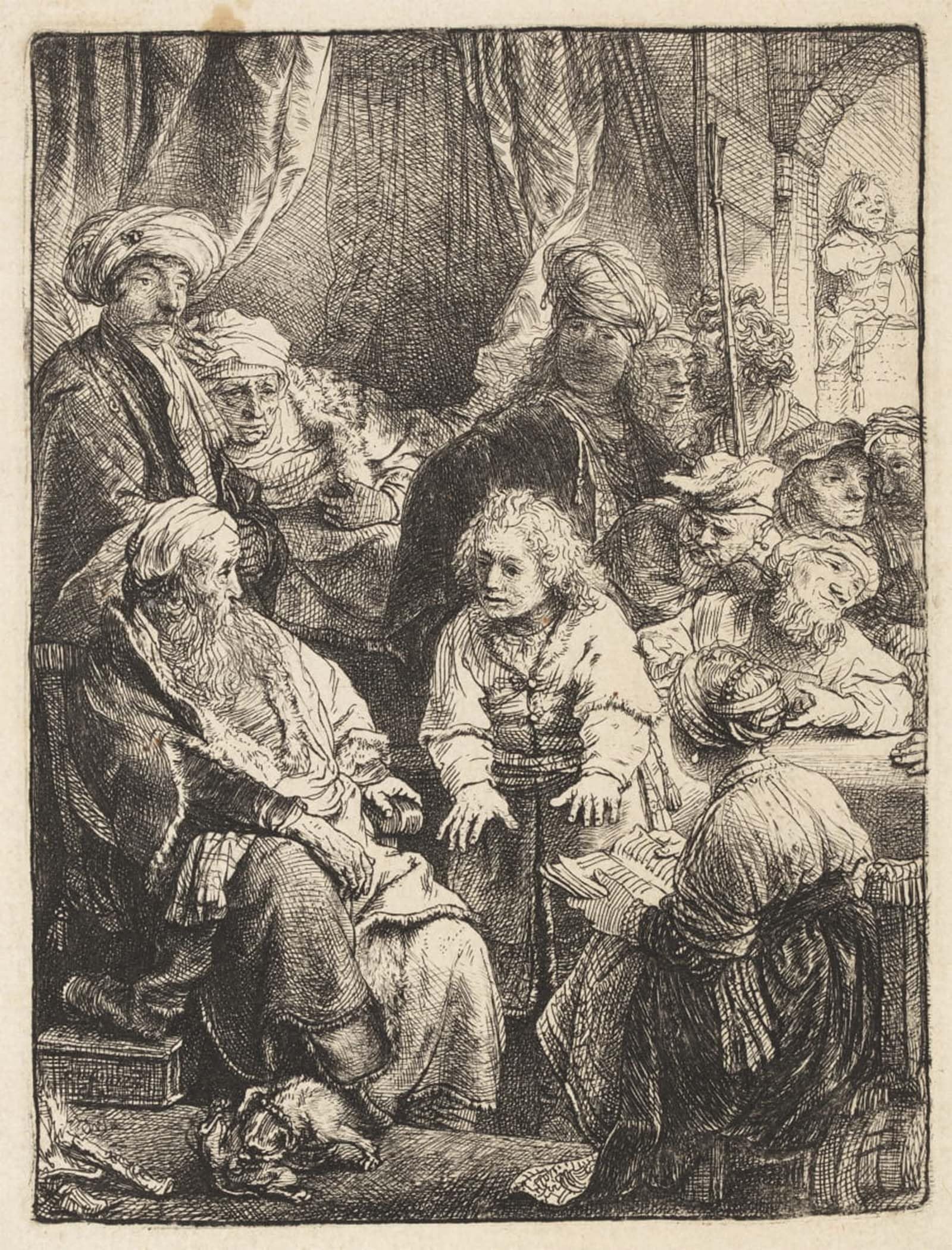 RZHRHJES Vintage Wall Art Picture on Canvas Wall Art Poster telling his dreams by Rembrandt van Rijn Canvas Poster for Office Decor 60x90cm