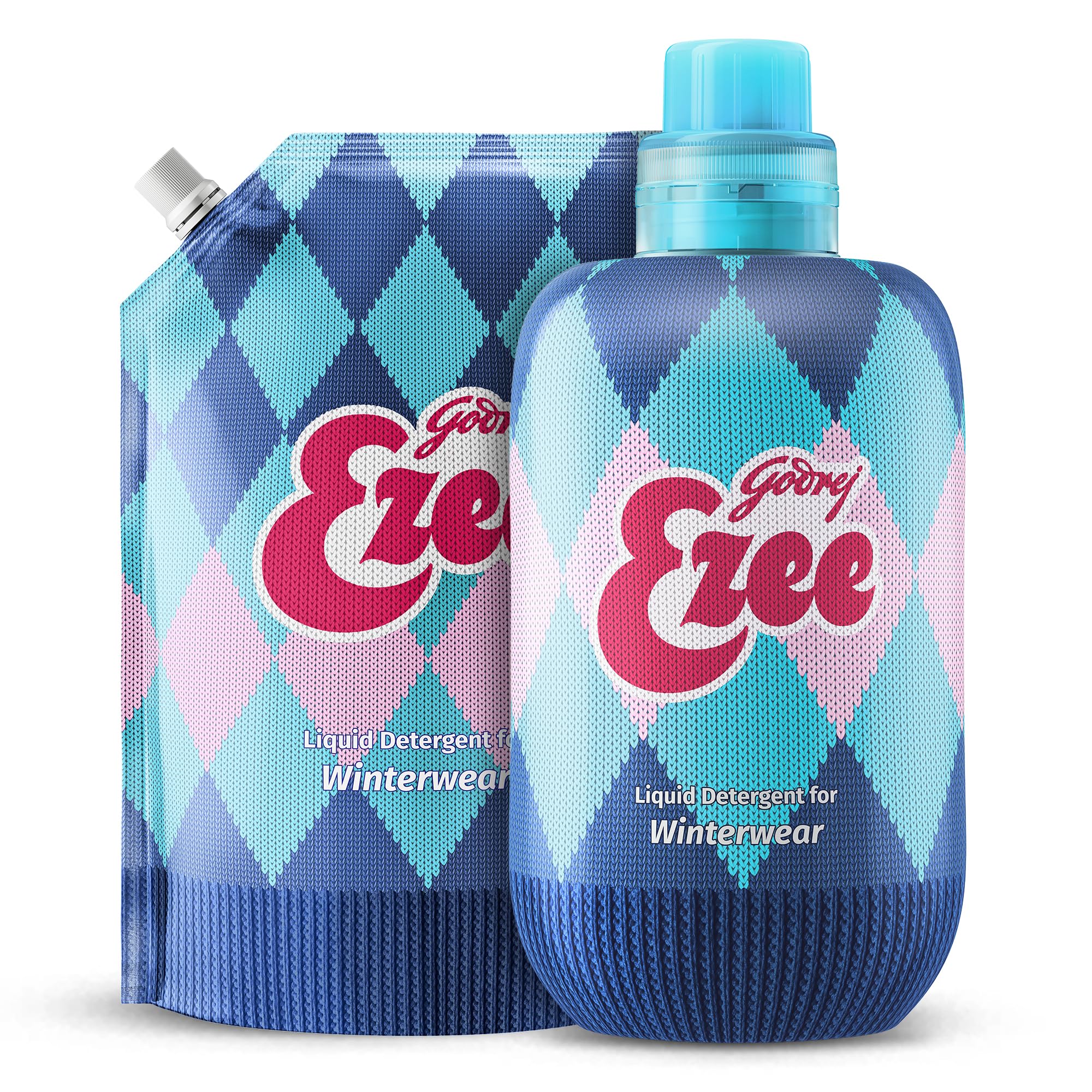 Liquid Detergent - 2kg (1 Bottle + 1 Refill) | for Winter-wear | Added Conditioner | No Soda Formula | Woolmark Certified