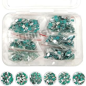 Twinster Mirror for Craft Work (6 Different Shapes 200 Pieces Each Shape) Best DIY Kit Mirrors Kit for Art and Craft