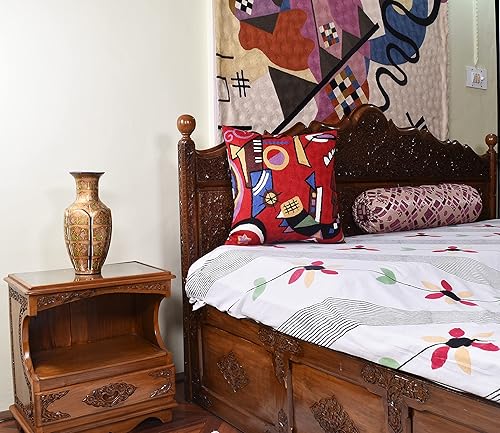 Miniatura 3 de Kandinsky - Funda de almohada abstracta, original, moderna, moderna, moderna, contemporánea, casa de campo, silla, sofá, hecho a mano, de lana,