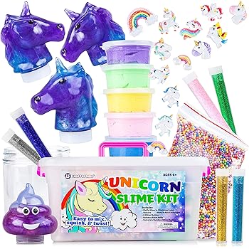 Amazon Com Unicorn Slime Kit For Girls Toy Slime Kit With