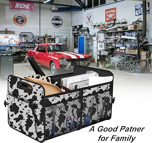 Miniatura 7 de Femuar Organizador de maletero de automóvil, organizador de almacenamiento de coche con 72 L, gran capacidad, impermeable, plegable y 11 bolsillos,