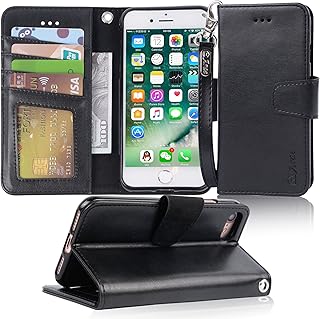 Arae Case for iPhone SE 3/iPhone 7 / iPhone 8 / iPhone SE 2, Premium PU Leather Wallet Case with Kickstand and Flip Cover ...