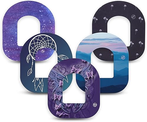 Vista 17 de ExpressionMed - Parches adhesivos para Omnipod (paquete de 5) - Cintas con sensor CGM precortadas a prueba de agua, no se deshilachan, precortadas