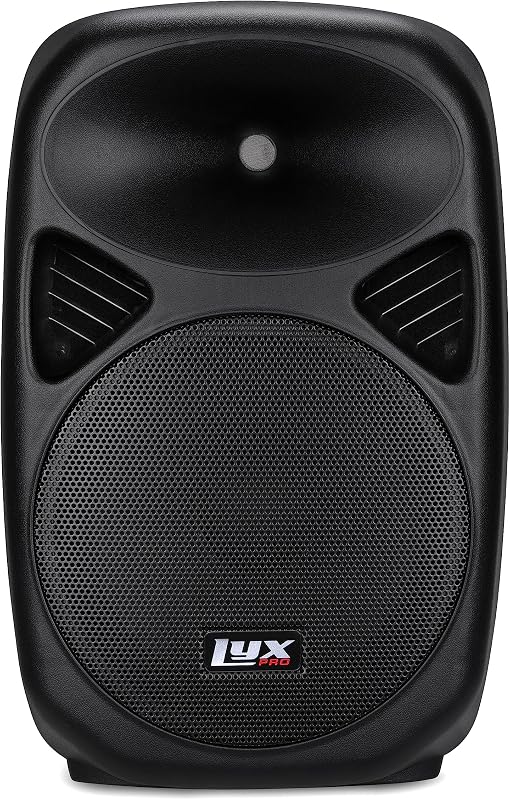 LyxPro 12" PA System Powerful Compact PA Portable Active Speaker System with Equalizer, Bluetooth, SD Card Slot, USB, MP3, XLR, 1/4", 3.5mm Input Connections - SPA-12