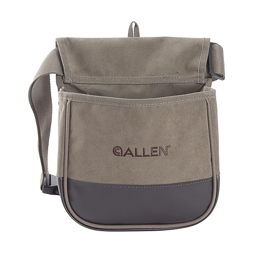 Allen Company Shotgun Shell Pouch, Sporting Shotgun Shell Bag - Clay, Trap or Skeet Shooting Holder for Shotgun Shells - Soft Canvas or Hard Molded Options: Tan or Olive Drab