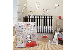 Bedtime Originals Snoopy Love 3-Piece Infant Baby Nursery Crib Bedding Set: Snuggle...