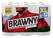 Brawny Paper Towels, 6 XL Rolls, Pick-a-Size, 6 = 12 Regular Rolls