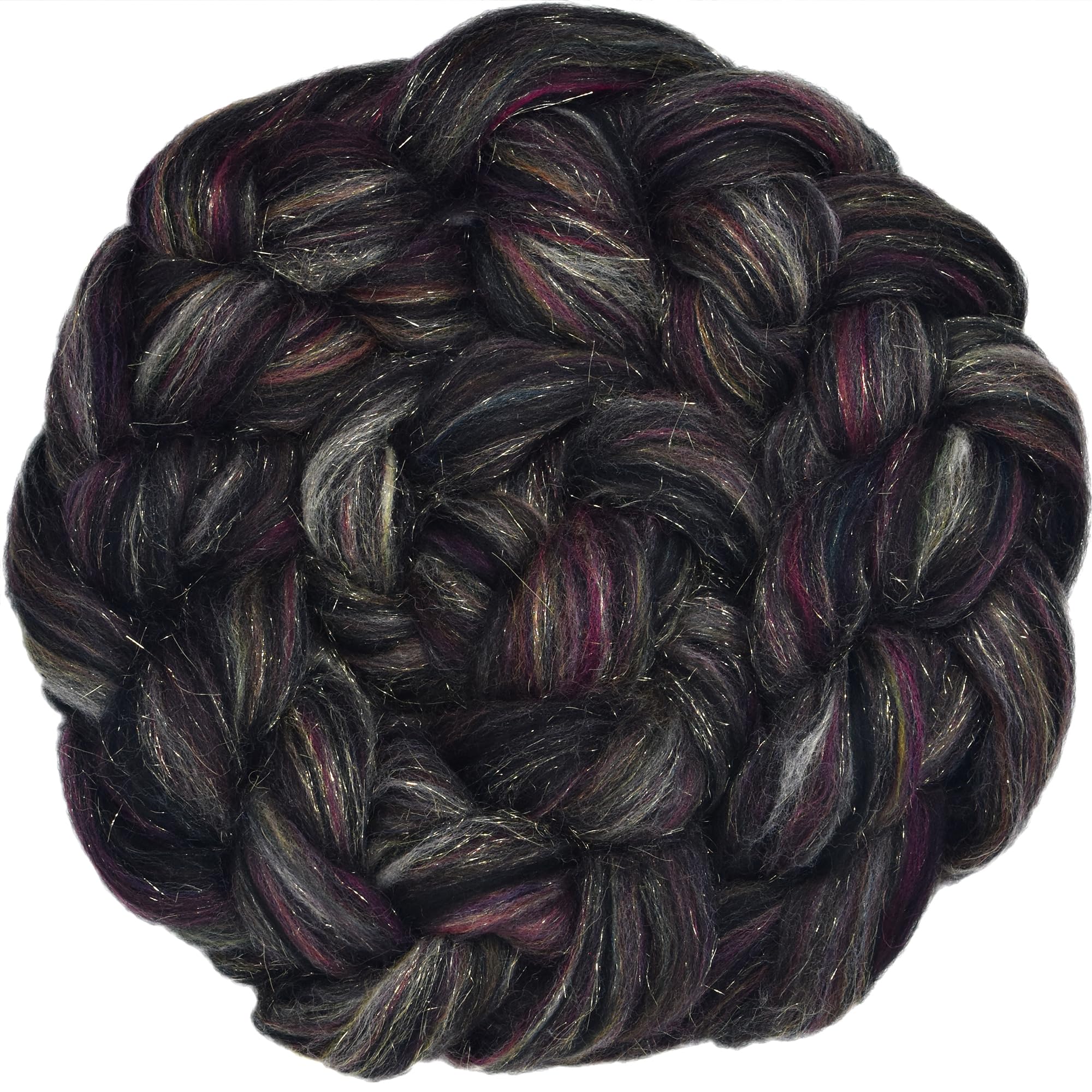 Combed Top Roving. Exotic Designer Blend, Tapestry