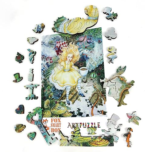 Miniatura 4 de Rompecabezas de madera de gran formato para personas mayores y adultos, piezas de forma única, fabricado en los Estados Unidos por FoxSmartBox - 200