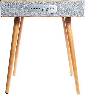 sierra moderna mesa de alto-falantes dom&eacute;sticos modernos com carregamento em casa embutido em carregamento sem fio, cadeira de nozes