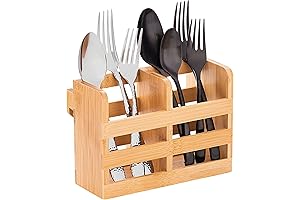 Bamboo Utensil Drying Caddy - Fits Bambusi Bamboo Dish Drying Racks