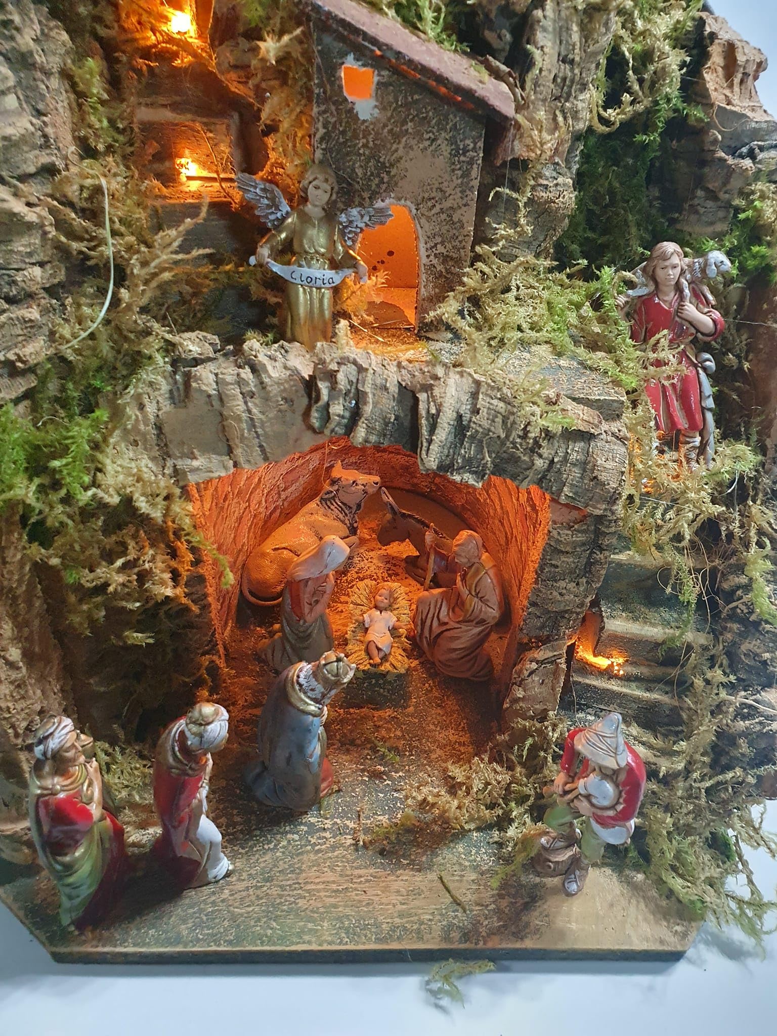 BLUSUPERSHOP 1 presepe completo art 1 picc 25x25 alto 35 cm con