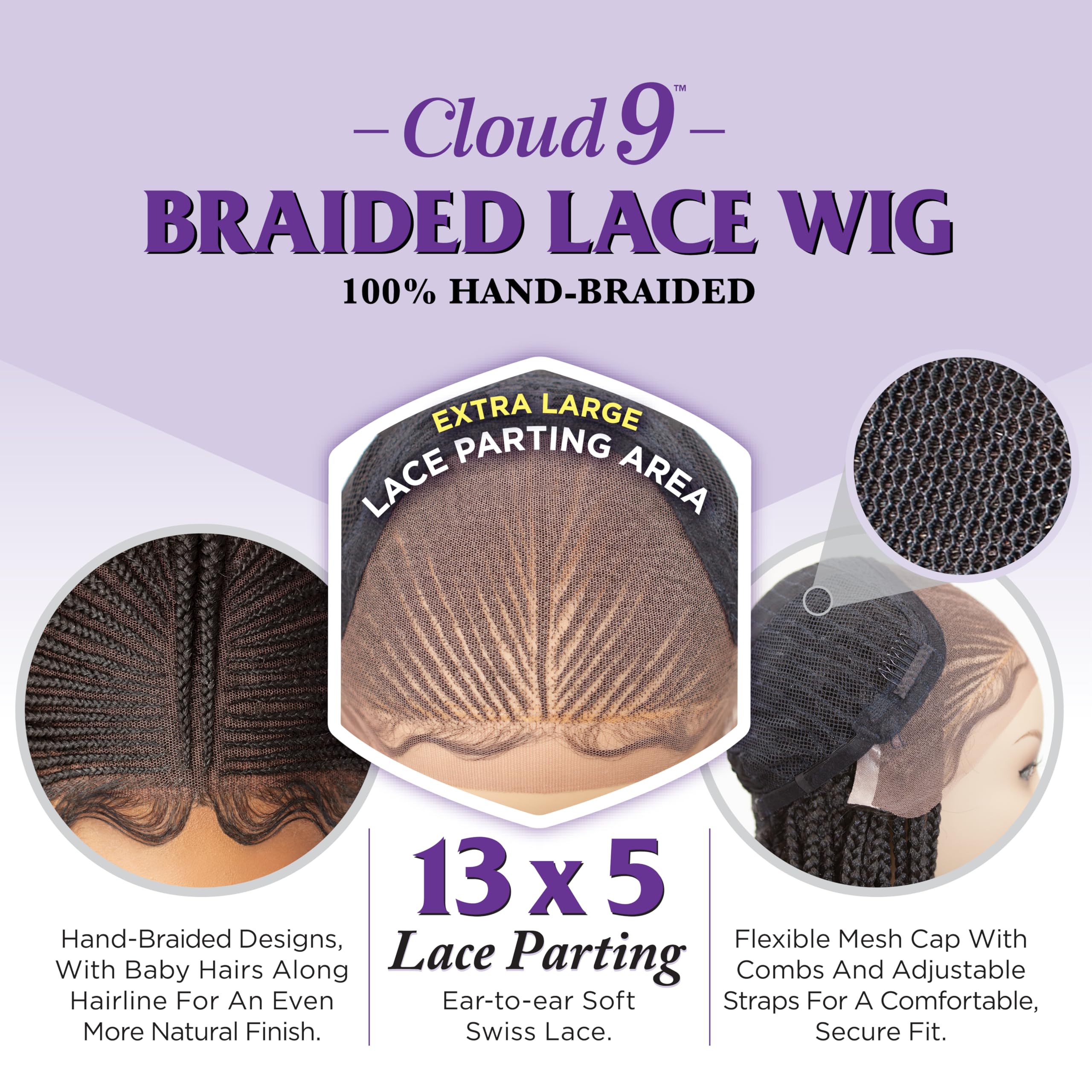 Amazon.com : Sensationnel Cloud9 13X5 Braided Wig - Side 