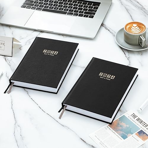 Miniatura 2 de Agenda diaria 2024-2024, agenda diaria de página completa por día, calendario de página a día 2024, enero 2024 a diciembre de 2024, 5.8 x 8.4