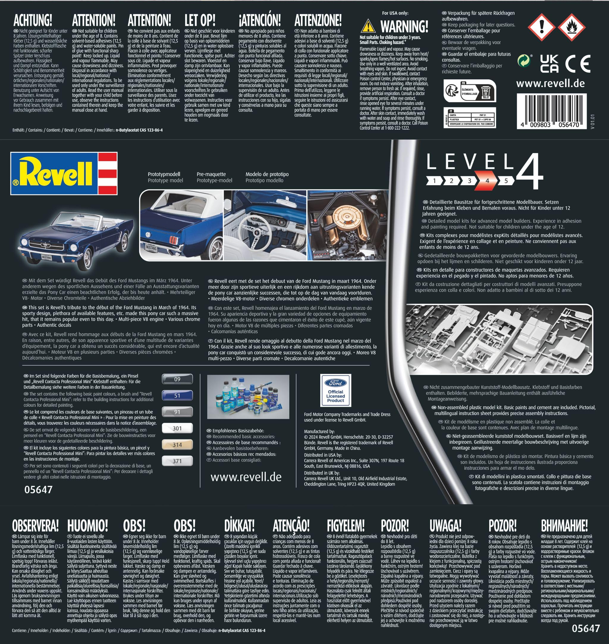 Revell Modellbau Coffret cadeau 60th Anniversary Ford Mustang