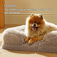 Vista 362 de Bedsure - Cama ortopédica mediana para perros, sofá cama impermeable para perros medianos, espuma de soporte con funda extraíble y lavable, forro