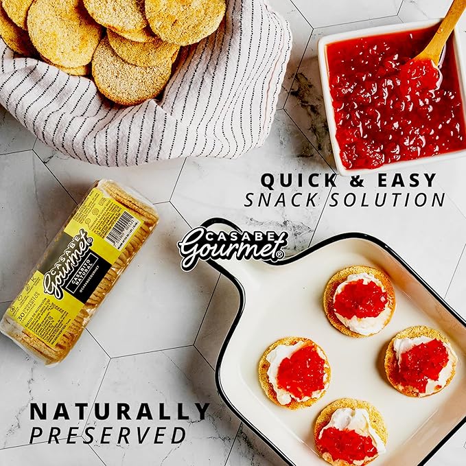 Casabe Gourmet Galletas de Yuca Natural Pack de 12, Vegano, Sin Gluten, Orgánico miniatura 7