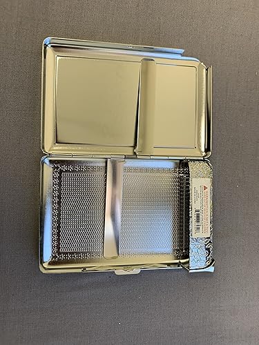 Miniatura 2 de Impresionante caja de cigarrillos Audrey in a Black Dress con encendedor incorporado tamaño King Size Cigarrillos Billetera de metal plateado 4 "x