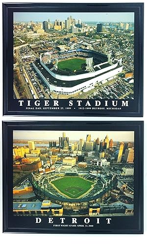 Detroit Tigers Comerica Park and Old Tigers Stadium - Set
