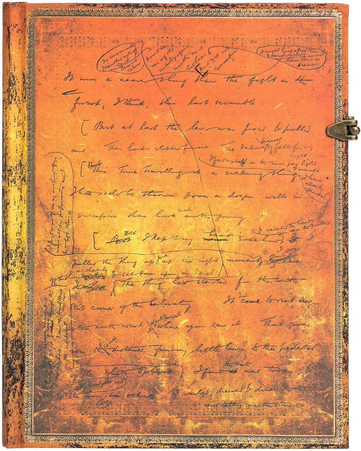 Paperblanks Hardcover Journal H.G. Wells’ 75th Anniversary, Orange, Ultra (230 x 180) - Image 3