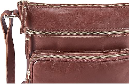 Miniatura 6 de Wise Owl - Bolsos cruzados de cuero genuino para mujer, bolso cruzado de primera calidad