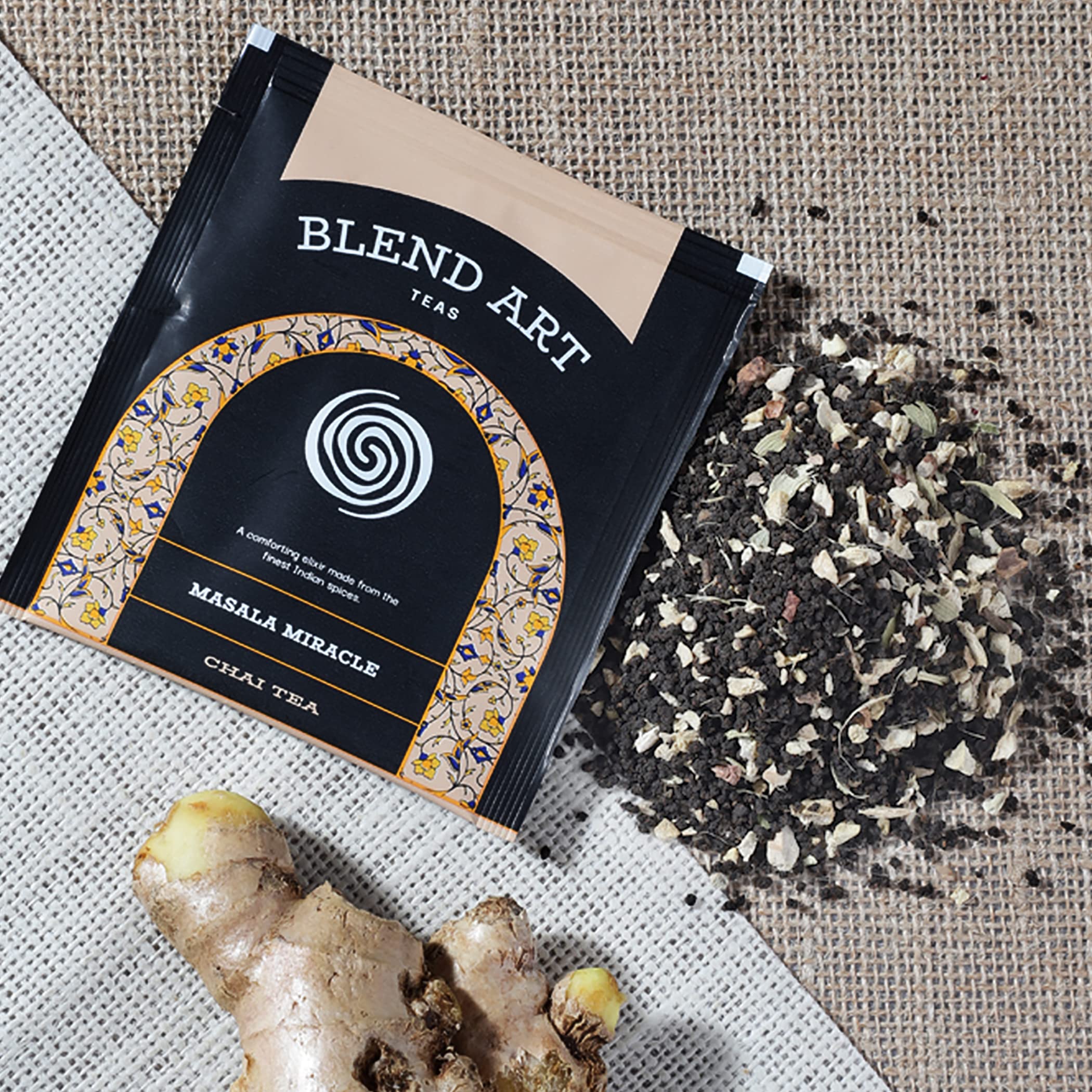 Blendart Masala Lot de 3 sachets de thé Chai Miracle Assam Chai | Lot de 3 | 15 sachets de thé chacun
