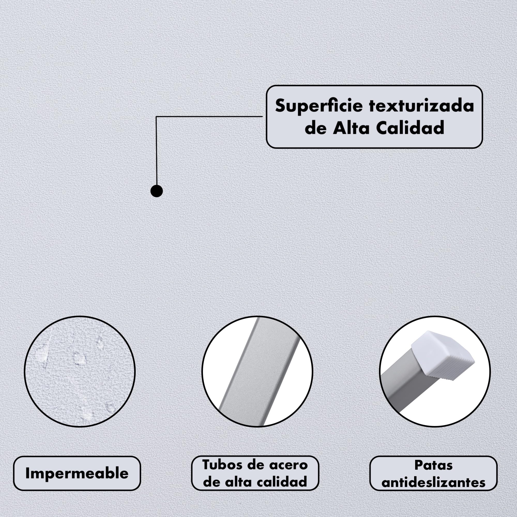 Mesa Auxiliar Plegable 60x40cm para Ordenador Regulable en Altura