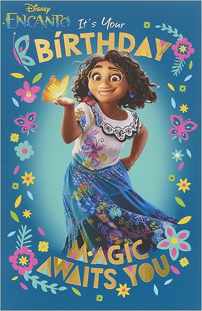 UK Greetings Disney Encanto Its Your Birthday Card - Birthday Card for Her - Childrens Birthday Card, 745599-0-1, Multi