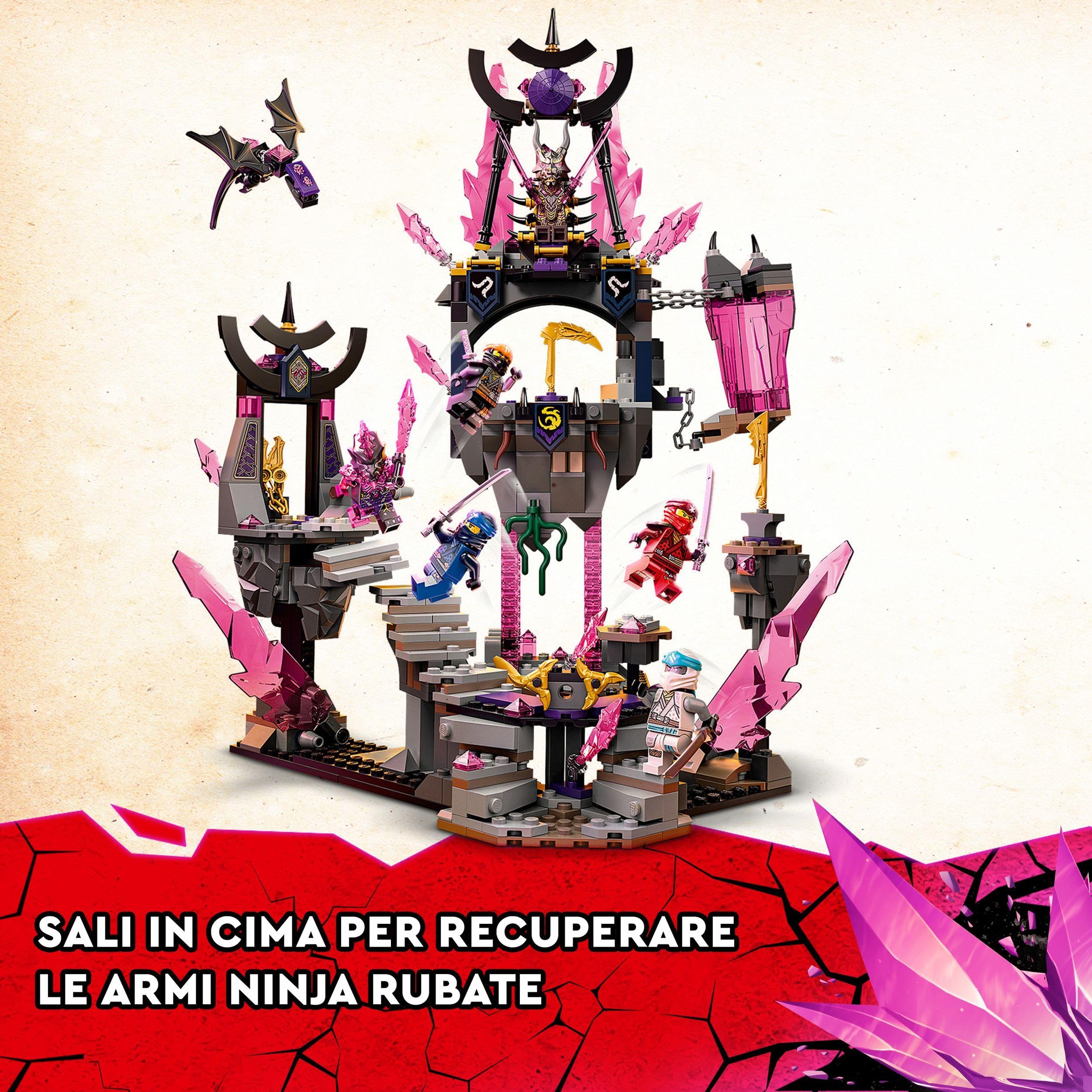 LEGO Ninjago Il Tempio del Re dei Cristalli, Set Serie TV Crystallized, Playset con Minifigure, Giochi per Bambini da 8 Anni in su 71771